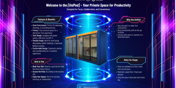 UniKL introduces UniPod: A private space for online learning & work