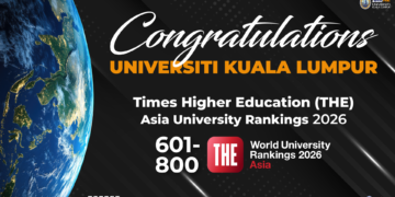 2026: UniKL remains among Asia’s top universities