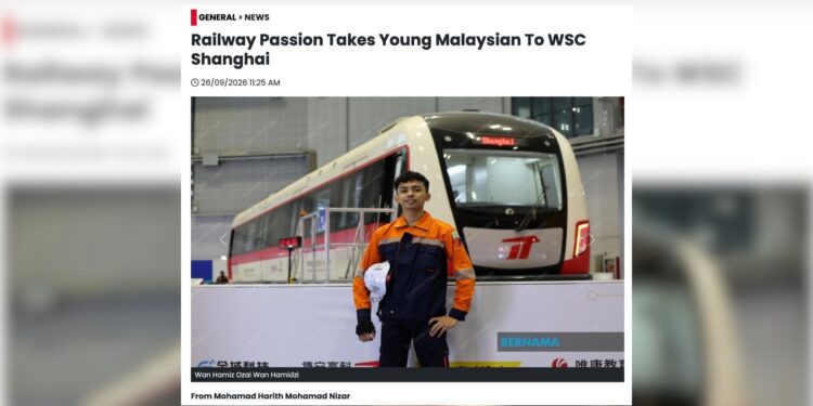 Railway passion takes young Malaysian to WSC Shanghai