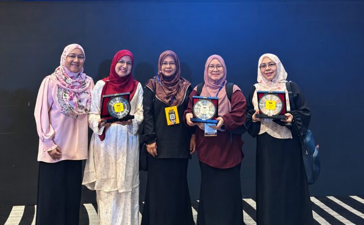 UniKL representatives celebrating two Gold Awards and one Silver Award at IIDEL 2026, with participation coordinated by CIDEX, during UM MINT x IUCEL 2026 at Wyndham Grand Bangsar, Kuala Lumpur.