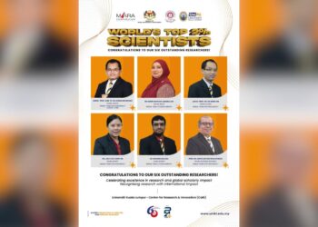 Six UniKL researchers named among World’s Top 2% Scientists