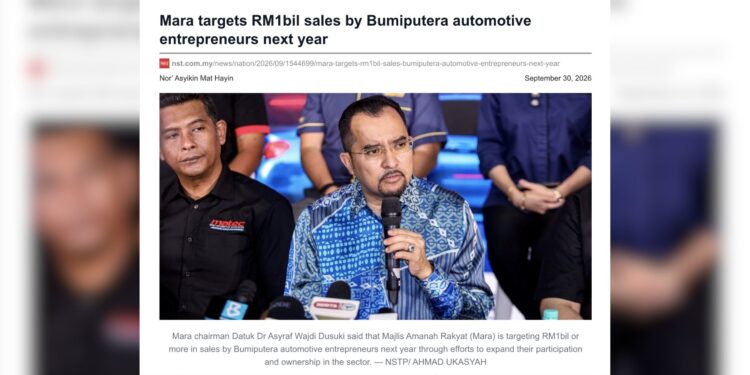 MARA targets RM1bil sales by Bumiputera automotive entrepreneurs next year
